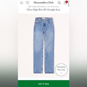Abercrombie 90s High Rise Jeans